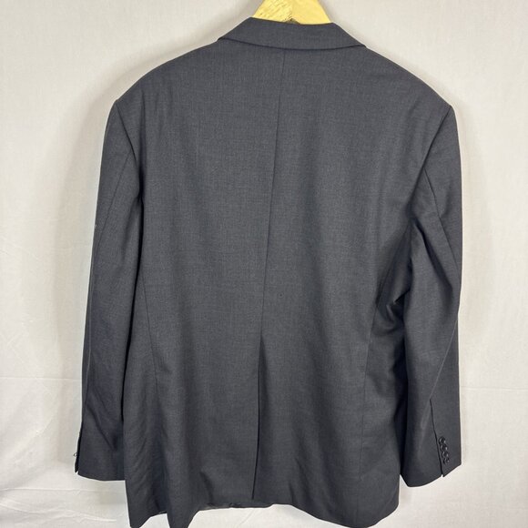 Brooks Brothers 346 charcoal Gray stretch wool blazer 44R Egypt classic 2 button - Picture 2 of 8